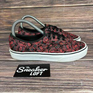 Vans x Disney Mickey Mouse‎ Women's Red Black Lace Up Shoes